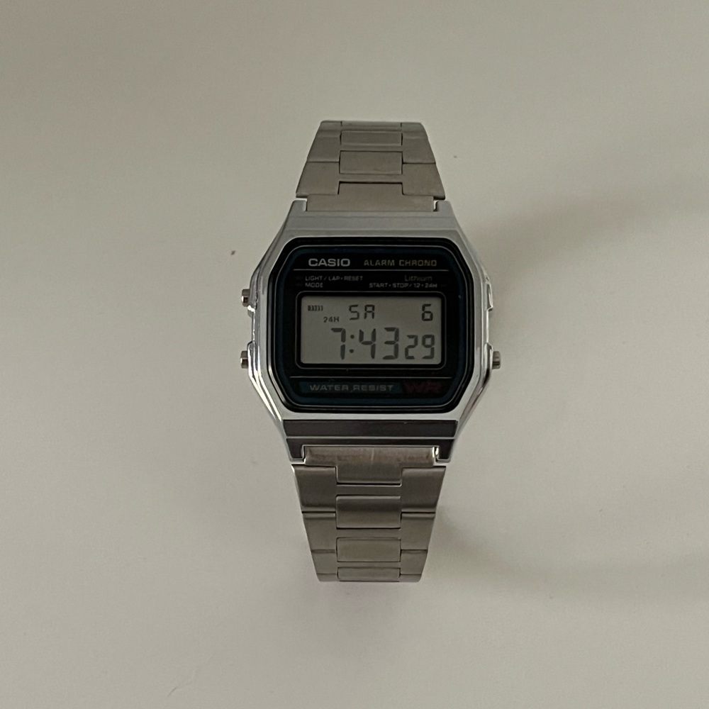 Casio Silver Digital Smartwatch